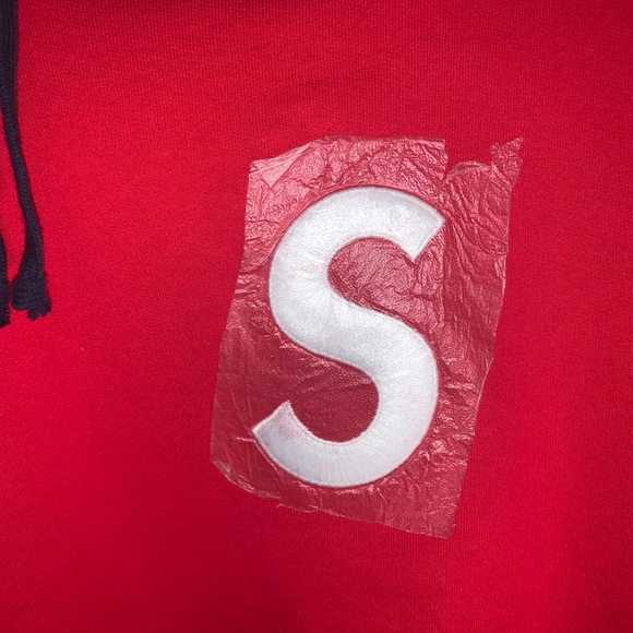 Supreme s logo hooded red - Picture 2 of 9